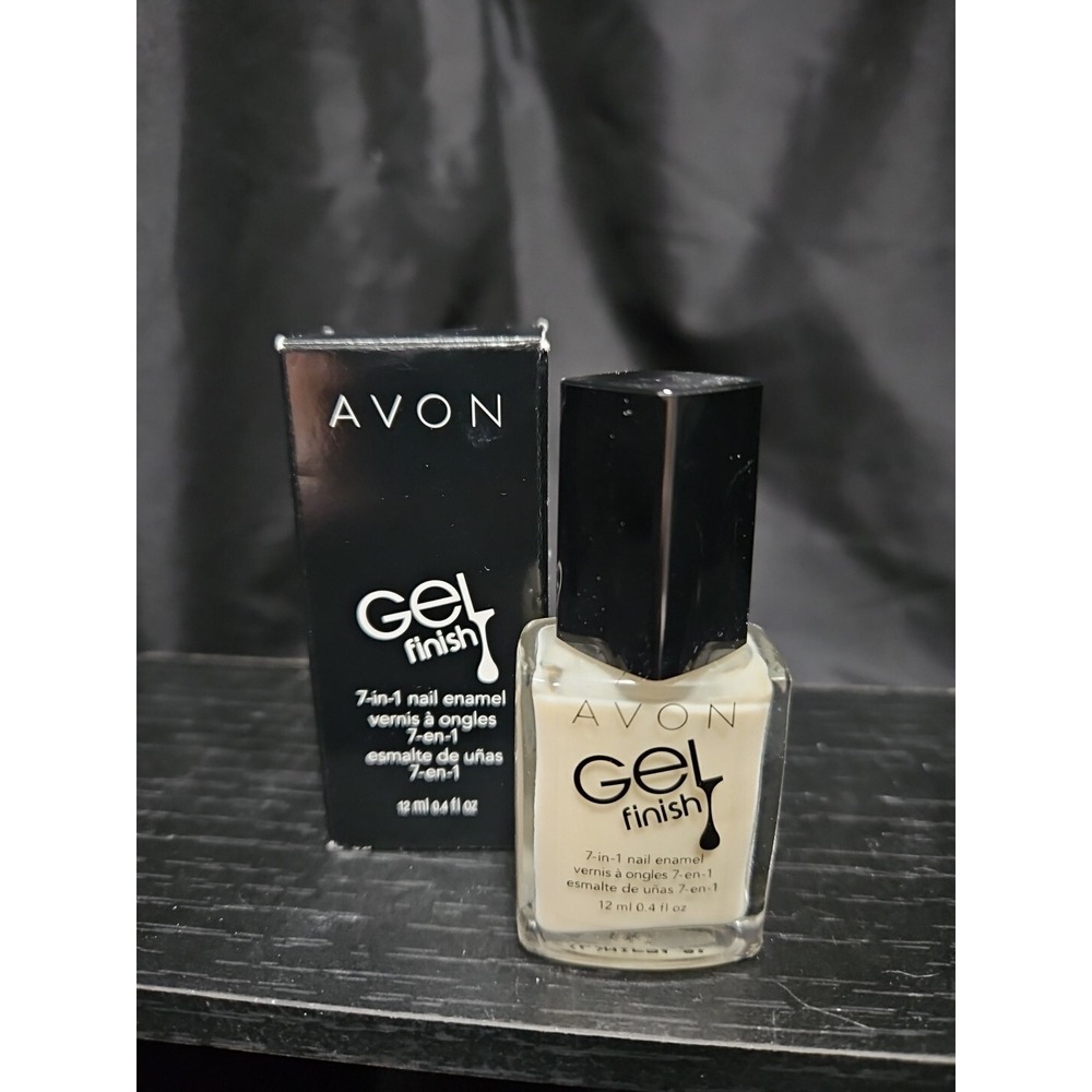 AVON GEL FINISH 7 in 1 NAIL ENAMEL Creme Brulee Healthy for Nails NOS 2015